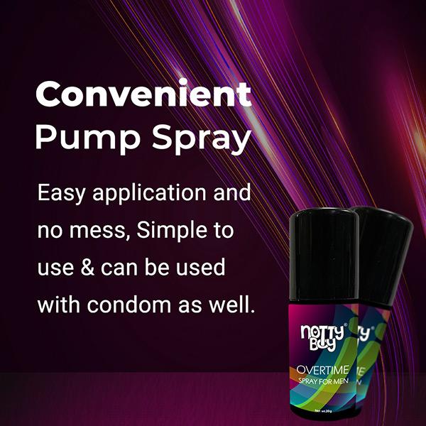NottyBoy Long Last Delay Spray for Men 20 gm - Plain/Flavoured Condoms