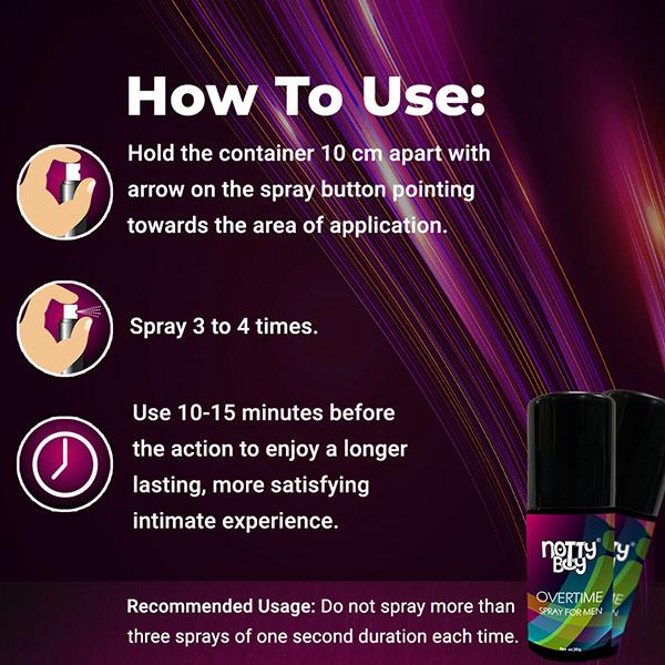 NottyBoy Long Last Delay Spray for Men 20 gm - Plain/Flavoured Condoms