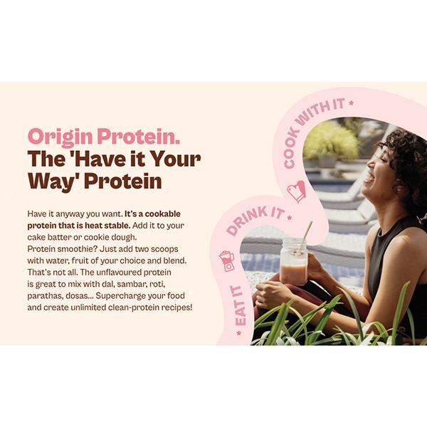 Origin Nutrition Vegan Protein Powder - Strawberry Flavour 290 g - Whey Proteins