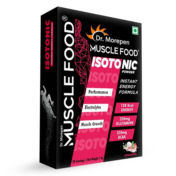 Netmeds | Dr. Morepen Muscle Food Isotonic Powder - Litchi Flavour 1 kg