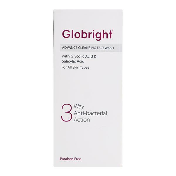 GLOBRIGHT 3 WAY ANTI-BACTERIAL ACTION ADVANCE CLEANSING Face Wash 100gm - Cleanser-Oth