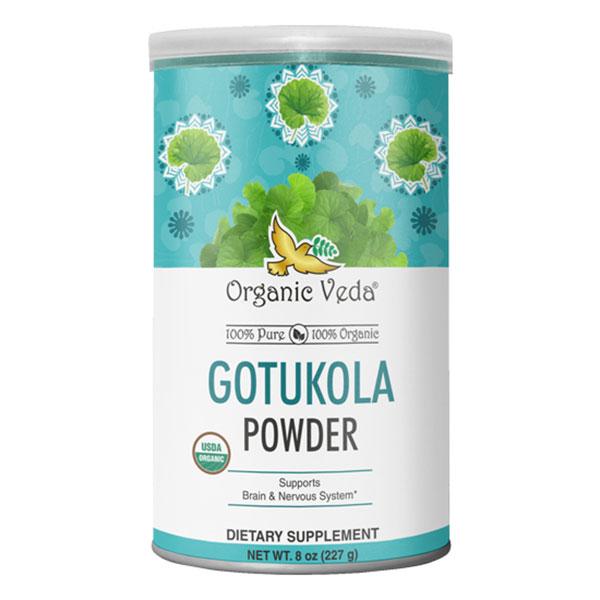 Organic Veda Gotukola Powder 227 gm - Pure Herbs