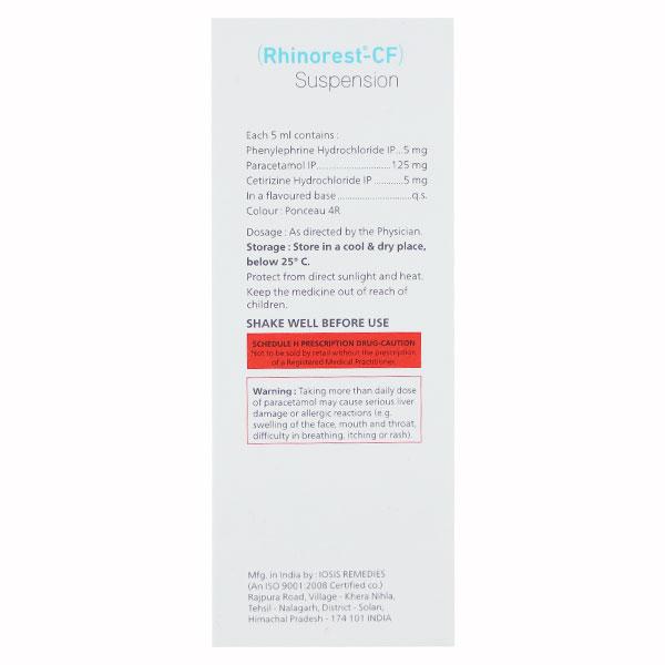 RHINOREST CF Suspension 60ml - Cough And Cold-Cou