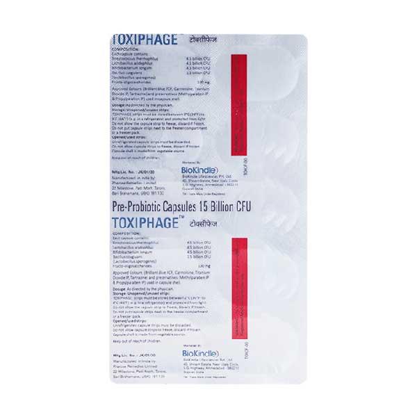TOXIPHAGE Capsule 10's - Diarrhoea-Ant