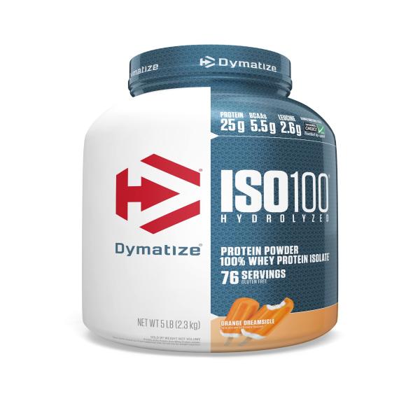 Dymatize Iso 100 Hydrolyzed Whey Protein Powder - Orange Dreamsicle 2300 gm - Whey Proteins