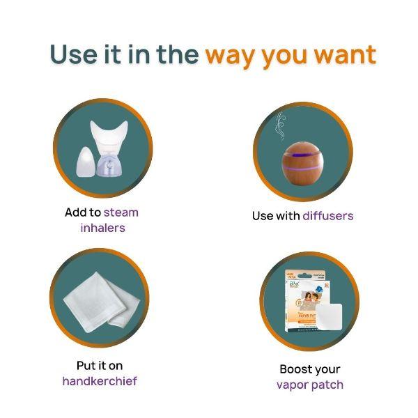 Bibo Naturals Breathe Blend Aroma Therapy Nasal Decongestant Oil 5 ml - Nasal Decongestion