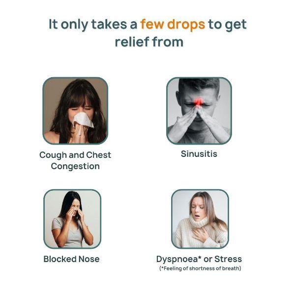 Bibo Naturals Breathe Blend Aroma Therapy Nasal Decongestant Oil 5 ml - Nasal Decongestion