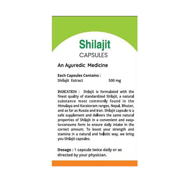 GH Shilajit Capsule 30's - Speciality Medicines