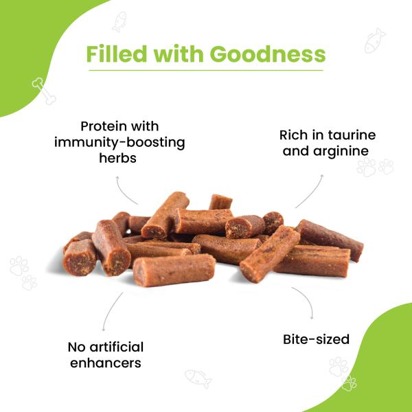 Wiggles Kittystix Cat Treats Chicken & Herbs 70 gm - Petfood