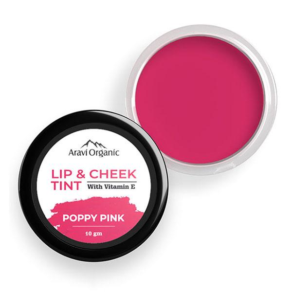 Aravi Organic Everyday Vegan Lip and Cheek Tint Balm Lip Tint Beet Pink 10 gm