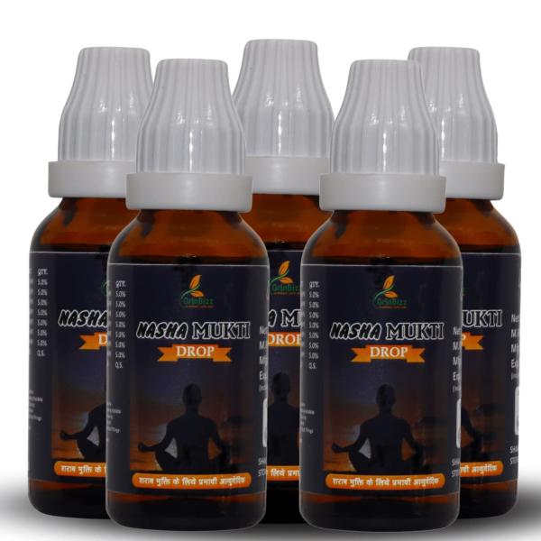 GRINBIZZ Nasha Mukti Drops (Pack of 5 x 30ml) 1's - Speciality Medicines