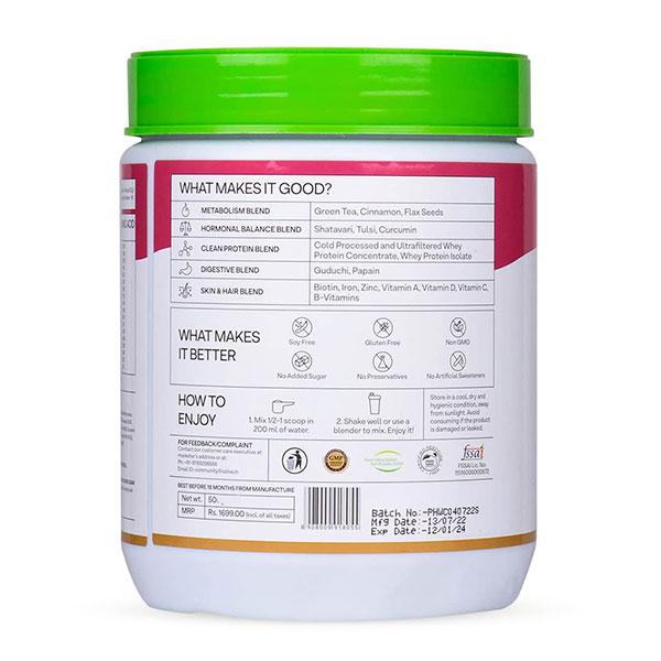 Oziva Protein & Herbs Powder for Women - Chocolate 1000gm - General Health