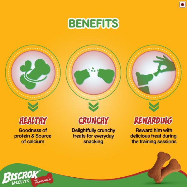 Pedigree Biscrok Biscuits - Lamb Flavour 500 gm - Petfood