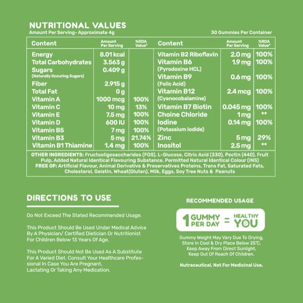 Suprfit Active Multivitamin Yummy Gummies - Raw Mango 120 gm - Multi-Vitamins