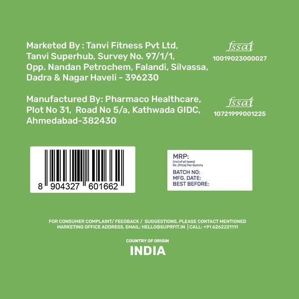 Suprfit Active Multivitamin Yummy Gummies - Raw Mango 120 gm - Multi-Vitamins