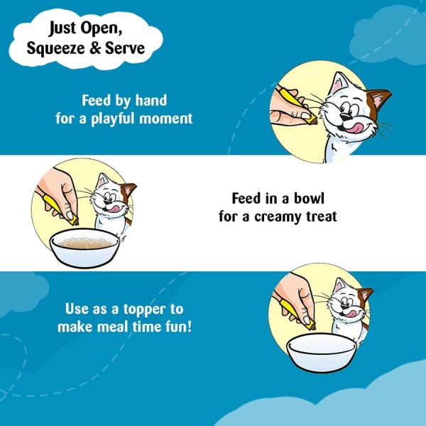 Temptations Treats for Cats Creamy Purrrree - Chicken & Tuna Flavour (Pack of 48 gm x 24) 1's - Petfood