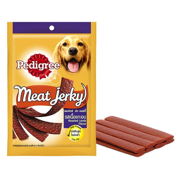 Pedigree Meat Jerky - Roasted Lamb Flavour (Pack of 80 gm x 12) 1's - Petfood