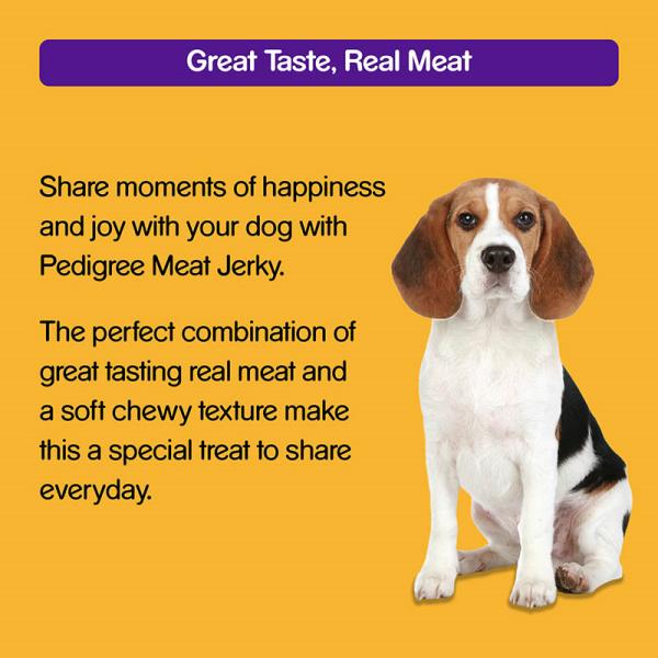 Pedigree Meat Jerky - Roasted Lamb Flavour (Pack of 80 gm x 12) 1's - Petfood
