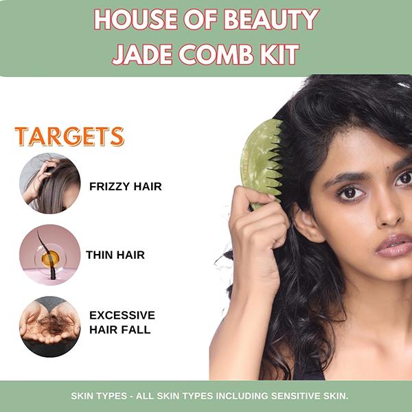 House Of Beauty jade Comb Kit 3's - Massagers