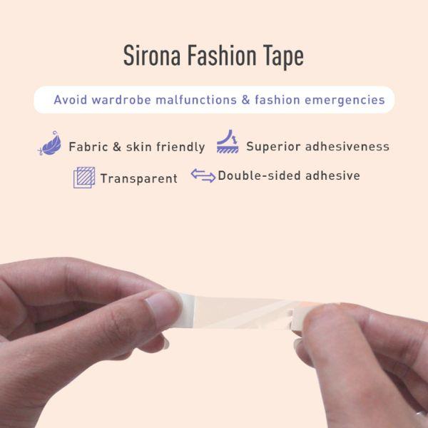 Sirona Transparent Fashion Tape Double Sided Strips - Intimate Hygiene