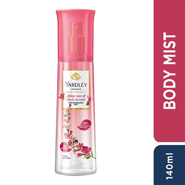 Yardley London Fine Fragrance Mist - Alpine Rose & Black Currant 140 ml