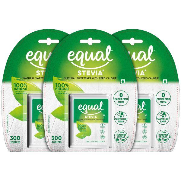 Netmeds | Equal Stevia Sweetener Tablet (Pack of 3 x 300's) 1's