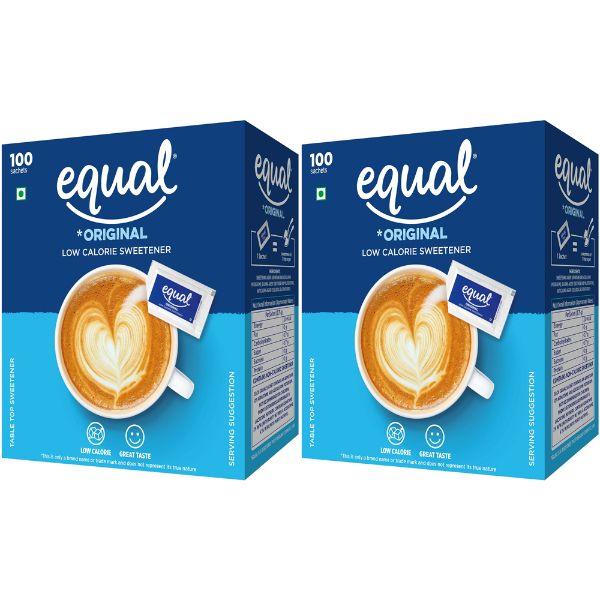 Equal Original Sweetener Sachet (Pack of 2 x 100's) 1's - Sweeteners