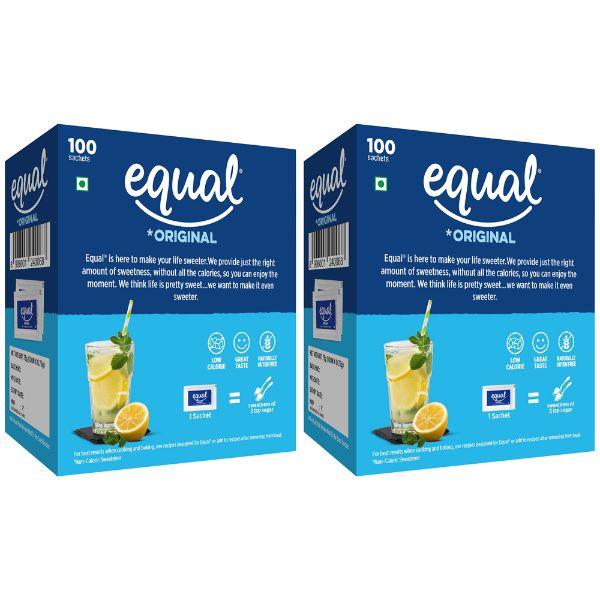 Equal Original Sweetener Sachet (Pack of 2 x 100's) 1's - Sweeteners
