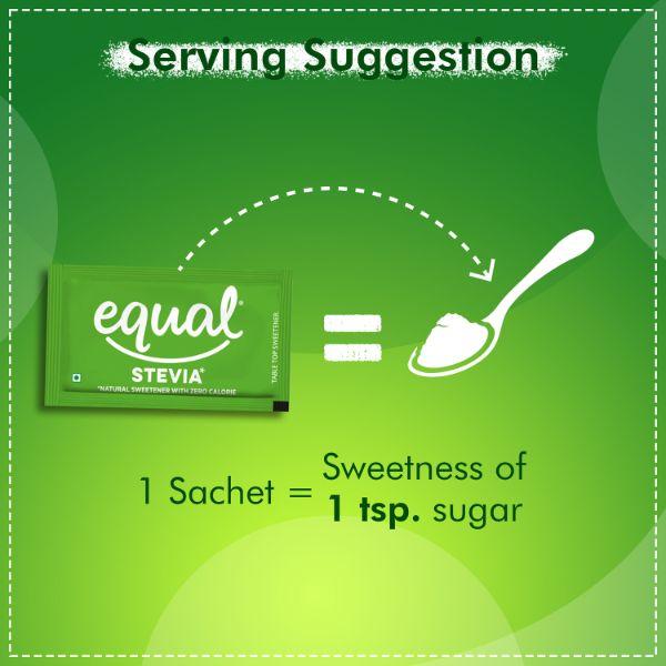 Equal Stevia Sweetener Sachet (Pack of 3 x 50's) 1's - Sweeteners