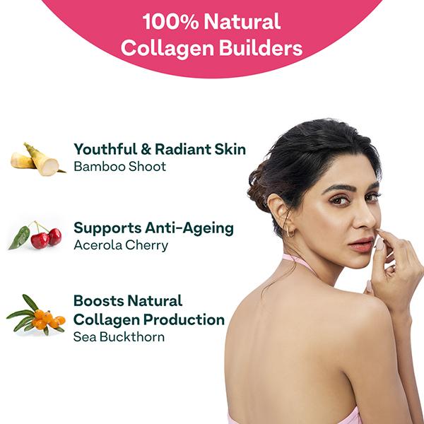 Oziva Collagen Builder for Anti-Ageing and Skin Radiance with Vitamin C, Guavaglow 250 gm - General Health