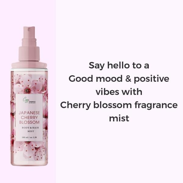 CGG Cosmetics Body & Hair Mist - Japanese Cherry Blossom (Pack of 2 x 100 ml) 400 ml - Lotions & Creams