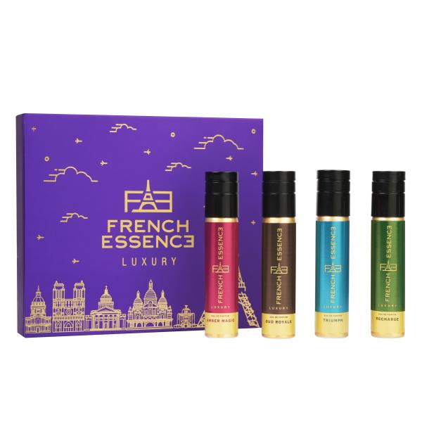 French Essence Gift Set - Eua De Parfume (Grace +Aura + Enchante + Bloom) ( Pack Of 4 x 30 ml) 1's - Perfumes (Edt/Edp)