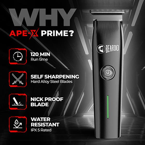 Beardo Ape-X 3-In-1 Prime Mutli Grooming Kit Trimmer for Men Nose Trimmer Shaver 120 Min Run Time 345 gm - Trimmers