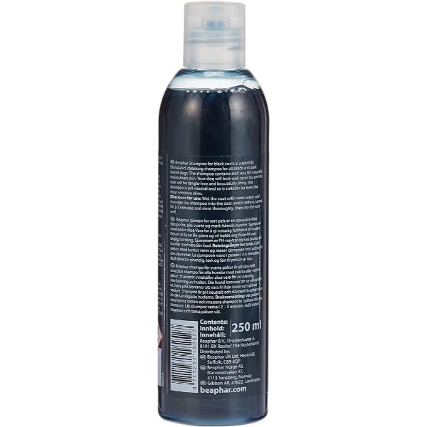Beaphar Black Coats Sort Pels With Aloe Vera Shampoo 250 ml - Pet Grooming