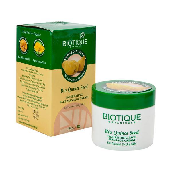 Netmeds | BIOTIQUE BIO QUINCE SEED NOURISHING FACE MASSAGE CREAM 55GM