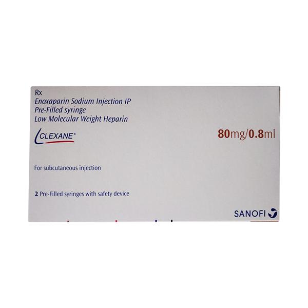 Clexane 80mg Injection(Pfs) 2X0.8ml - Blood Clot-Ant