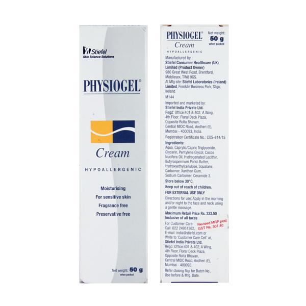 Physiogel Cream 50gm - Dry Skin-Emo