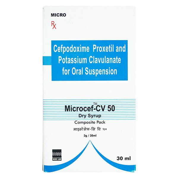Microcef CV 50 Dry Syrup 30ml - Bacterial Infections-Cep