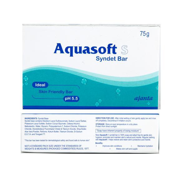 Aquasoft S Soap 75gm - Dry Skin-Emo