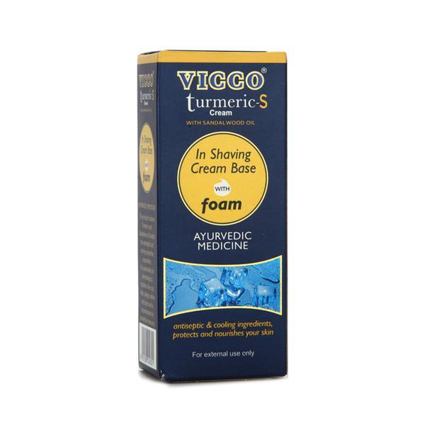Vicco Turmeric-S Foam Base Shaving Cream 30 gm - Shaving Creams