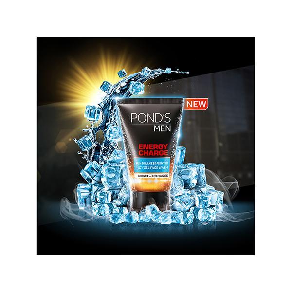 POND'S Men Energy Charge Icy Gel Face Wash 100 gm - Face Wash & Cleansers