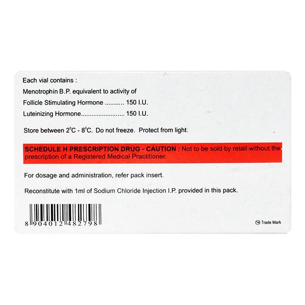 Diva Hmg 150IU Injection 1's - Hormonal Therapy-Tro