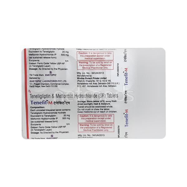 Tenefit M Tablet 10'S - Diabetes-Ant