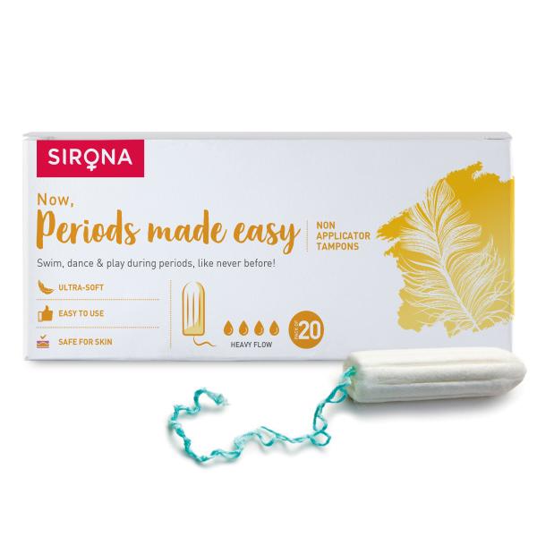 Netmeds | Sirona Now Periods Made Easy Tampon - Heavy Flow 1's