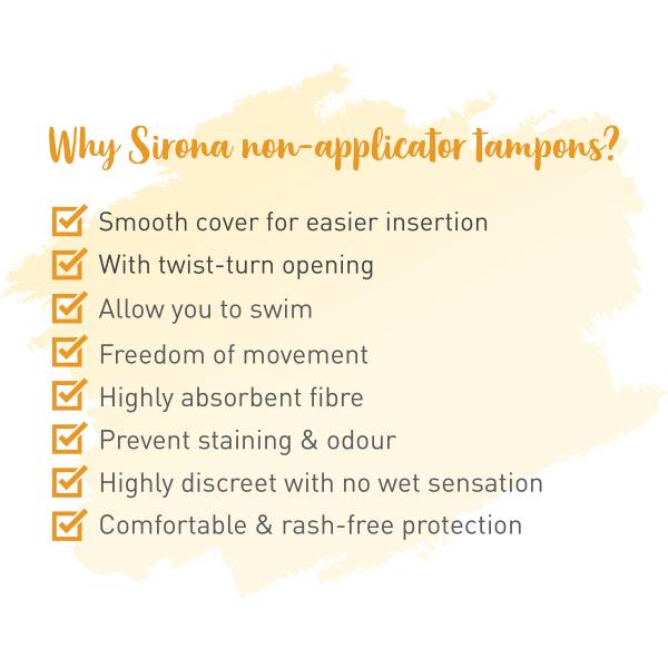 Sirona Now Periods Made Easy Tampon - Heavy Flow 1's - Tampons
