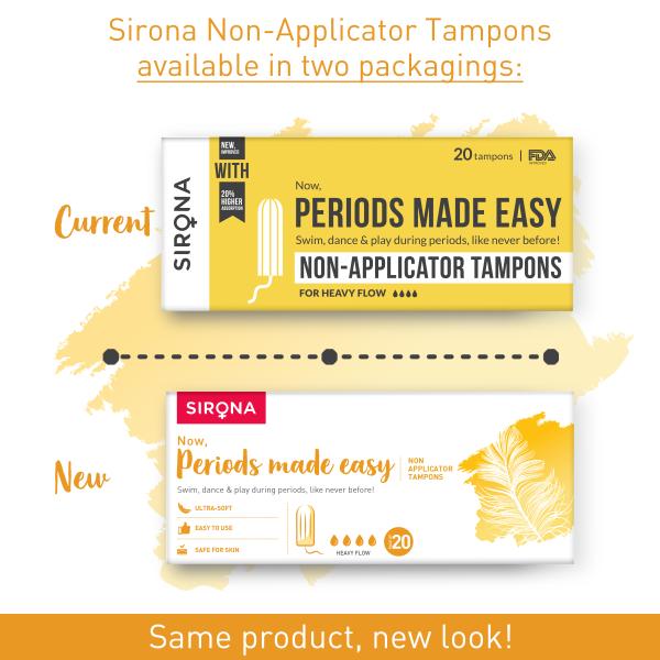 Sirona Now Periods Made Easy Tampon - Heavy Flow 1's - Tampons