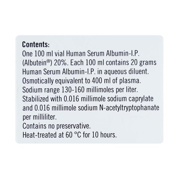 Albumin 20% Infusion 100ml - Supplements-Par
