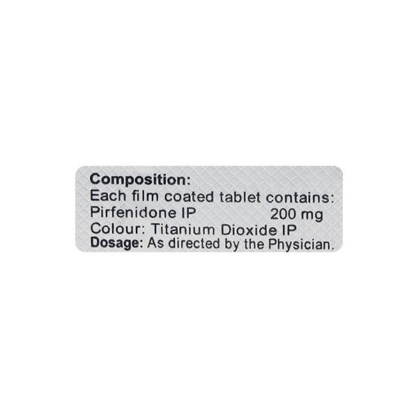 Pulmofib 200mg Tablet 10'S - Idiopathic Pulmonary Fibrosis
