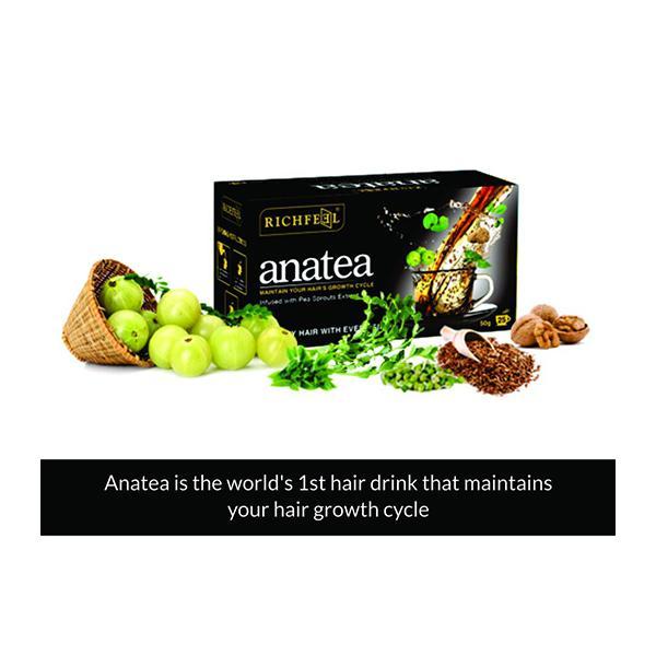 Richfeel Anatea Healthy Hair Drink Tea 50 gm - Hair Treatment