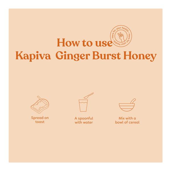 Kapiva Ginger Burst Honey 250 gm - Cough & Cold (Ayush)